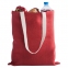 Холщовая сумка на плечо Juhu, красная - 5