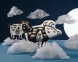 Игрушка «Свинка, витающая в облаках», черная - 8