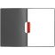 Папка Duraswing Color, серая с красным клипом - 5