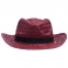Шляпа Daydream, красная с черной лентой - 3