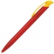 Ручка шариковая Clear Solid, красная с желтым - 2