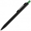 Ручка шариковая Chromatic, черная с зеленым - 1