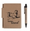 Мини-блокнот Eco Light c ручкой с черными элементами - 6
