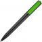 Ручка шариковая Split Black Neon, черная с зеленым - 1
