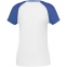 Футболка женская T-bolka Bicolor Lady, белая с синим - 1