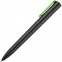 Ручка шариковая Split Black Neon, черная с зеленым - 3