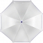 Зонт-трость Unit White, белый с синим - 3