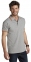 Рубашка поло мужская Pasadena Men 200 с контрастной отделкой, серый меланж/оранжевый - 8