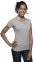 Рубашка поло женская Pasadena Women 200 с контрастной отделкой, серый меланж/оранжевый - 8