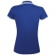 Рубашка поло женская Pasadena Women 200 с контрастной отделкой, ярко-синяя с белым - 5
