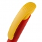 Ручка шариковая Clear Solid, красная с желтым - 5