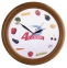 Часы настенные с деревянным ободом, орех - 4