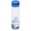 Бутылка для воды «Не разлейся вода», прозрачная с синей крышкой - 1