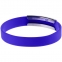 Силиконовый браслет Brisky с металлическим шильдом, синий - 1