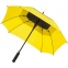 Квадратный зонт-трость Octagon, черный с желтым - 1