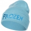 Шапка детская с вышивкой Frozen, голубая - 6