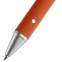 Ручка шариковая Button Up, оранжевая с серебристым - 5