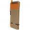 Блокнот на кольцах Eco Note с ручкой, оранжевый - 6
