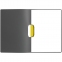 Папка Duraswing Color, серая с желтым клипом - 5