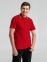 Рубашка поло мужская с контрастной отделкой Practice 270, красный/белый - 8