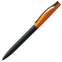 Ручка шариковая Pin Fashion, черно-оранжевая - 3