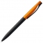 Ручка шариковая Pin Fashion, черно-оранжевая - 5