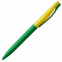 Ручка шариковая Pin Fashion, зелено-желтая - 5