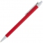 Ручка шариковая Button Up, красная с белым - 3