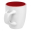 Кофейная кружка Pairy с ложкой, красная с белой - 3