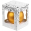 Елочный шар Gala Night Matt в коробке с тиснением, золотистый, 8 см - 2