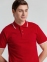 Рубашка поло мужская с контрастной отделкой Practice 270, красный/белый - 12