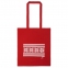 Холщовая сумка «Скандик», красная, 41х37 см, ручки: 72х2,5 см - 1