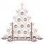 Сборная елка «Новогодний ажур», с золотистыми шариками - 1
