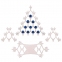 Сборная елка «Новогодний ажур», с синими шариками - 3