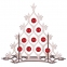 Сборная елка «Новогодний ажур», с красными шариками - 1