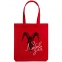 Холщовая сумка «Любовь зла», красная - 1