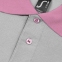 Рубашка поло Prince 190, серый меланж с розовым - 4