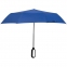 Зонт складной Hoopy с ручкой-карабином, синий - 3