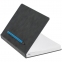Ежедневник Magnet Chrome с ручкой, серый с голубым - 3