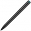 Ручка шариковая Split Black Neon, черная с голубым - 5