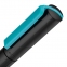 Ручка шариковая Split Black Neon, черная с голубым - 7