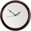 Часы настенные Flat Circle, коричневые - 1