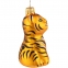 Елочная игрушка «Бенгальский тигр» в коробке, золотистая с росписью - 1