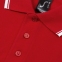 Рубашка поло мужская с контрастной отделкой Practice 270, красный/белый - 7