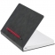 Ежедневник Magnet Chrome с ручкой, серый с красным - 3