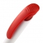 Ручка шариковая Clear Solid, белая с красным - 5