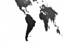 Деревянная карта мира World Map Wall Decoration Small, черная - 5