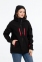 Куртка-трансформер женская Matrix, черная с красным - 14
