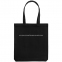 Холщовая сумка «Юношеский минимализм», черная - 1