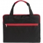 Конференц-сумка Unit Сontour, черная с красной отделкой - 4